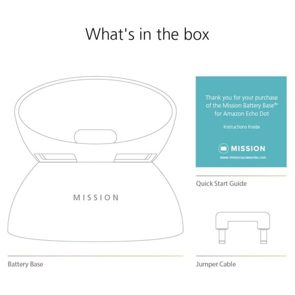 Battery Base, for Amazon Echo Dot (4th generation) - Picture 2 of 4